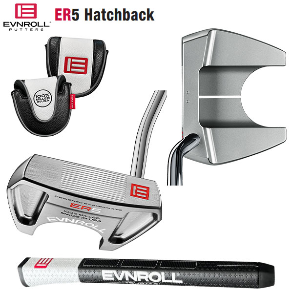 楽天市場】イーブンロール ゴルフ ER5 ハッチバック マレット パター