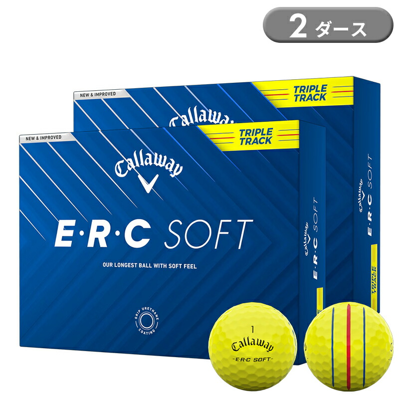 楽天市場】【即納】 キャロウェイ ERC ソフト ゴルフボール イエロー