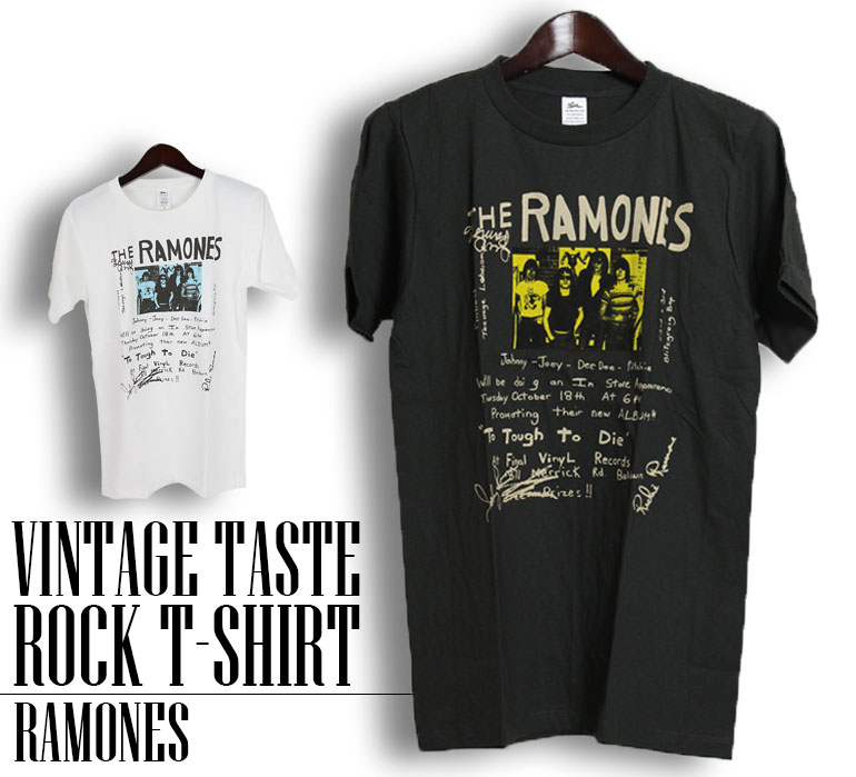 楽天市場】ヴィンテージ風 Ramones Tシャツ ラモーンズ ロックTシャツ