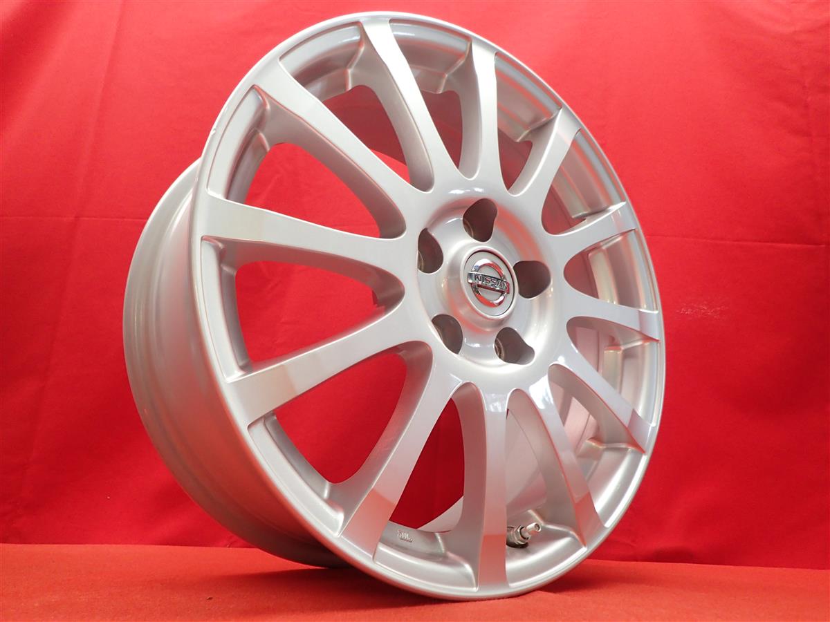 楽天市場】ニッサン 純正12本スポーク 7Jx17 +45 5/114.3 シルバー