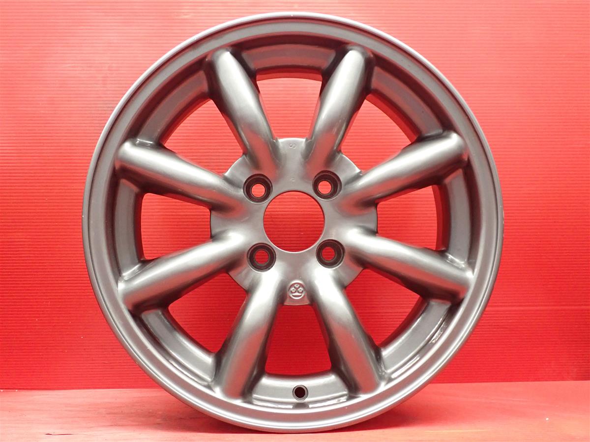 楽天市場】ワタナベ 8スポーク 6Jx15 +35 4/100 ガンメタ系 : 中古