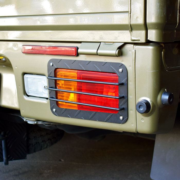 楽天市場】スチールシマ板 軽トラック用 テールガード 【ブラック KT