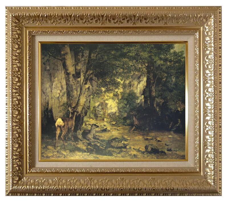 楽天市場】絵画 世界の名画 複製画 額縁付 (MJ108N-G) ギュスターヴ
