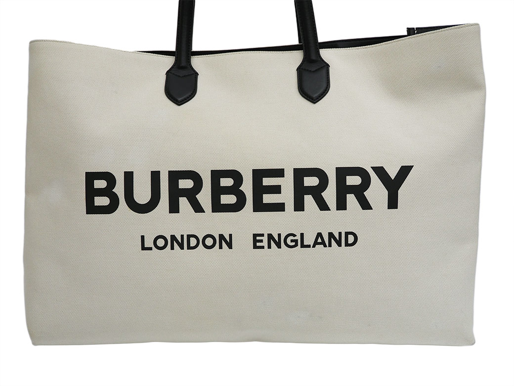 楽天市場】バーバリー BURBERRY バッグ ロゴ キャンバス トートバッグ
