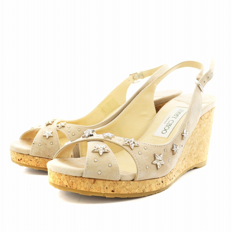 楽天市場】ジミーチュウ ウェッジ サンダル（ヒールの高さ（cm）7.0