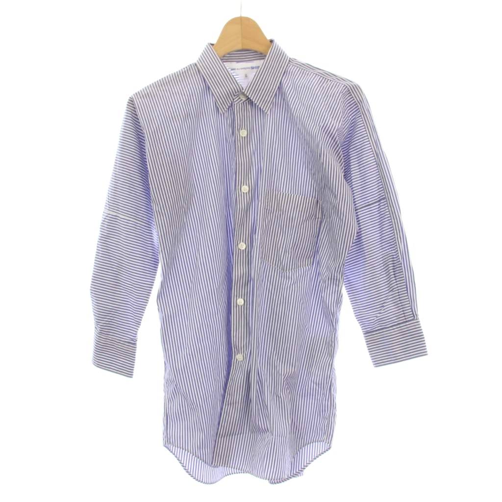 楽天市場】comme des garcons shirt 長袖シャツ／xs／コットン／bluの通販