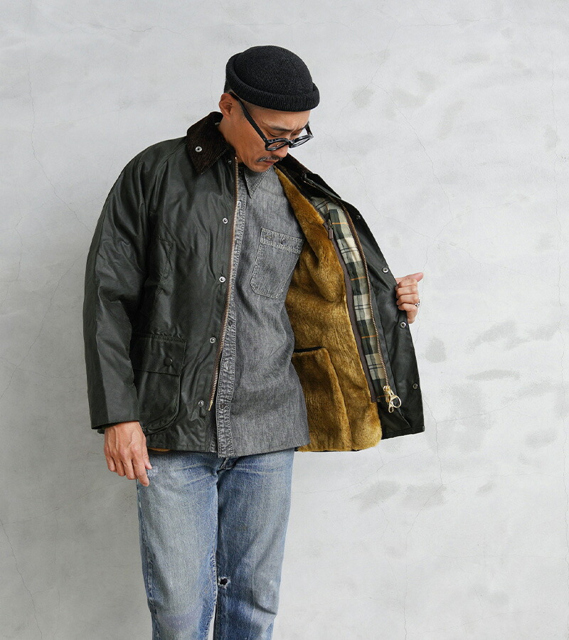 楽天市場】Barbour バブアー MLI0035 フロントジップ FUR LINER