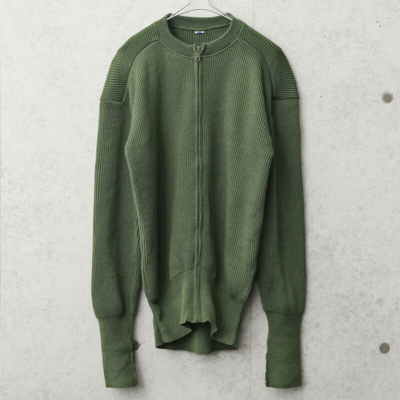 楽天市場】☆実物 USED スウェーデン軍 ジップアップ ウールセーター