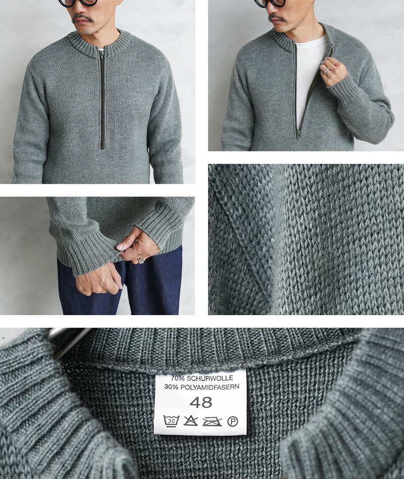 楽天市場】☆実物 新品 デッドストック スイス軍 M-74 ハーフジップ