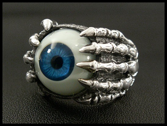 楽天市場】義眼リング 目玉リング シルバーリング 指輪 シルバー925