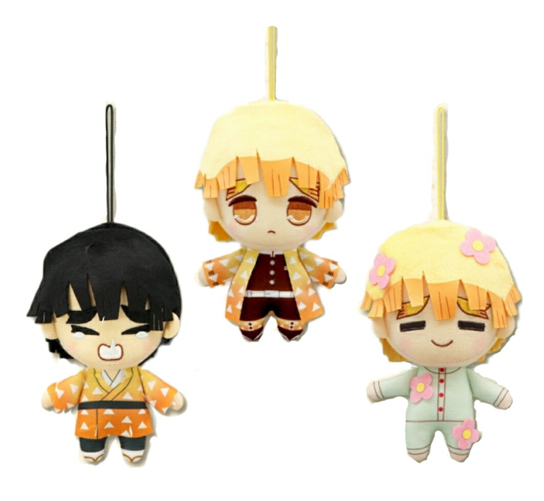 楽天市場】フリュー 鬼滅の刃 ぬいぐるみ Vol.5 全3種セット 我妻善逸