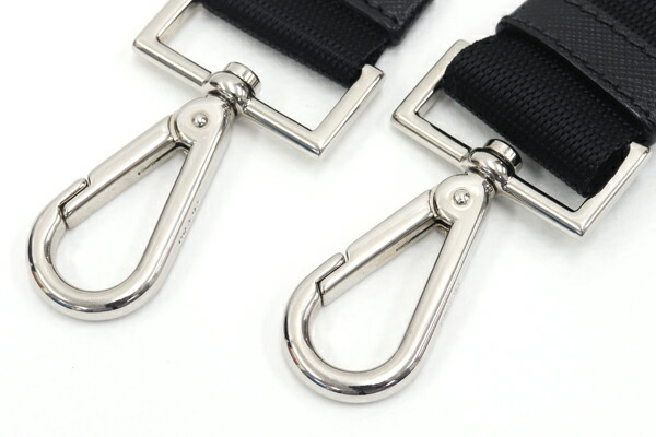 楽天市場】プラダ ショルダーストラップ ブラック シルバー金具 中古