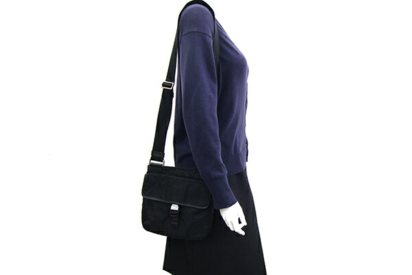 楽天市場】プラダ ショルダーバッグ VA0269 ブラック ナイロン レザー