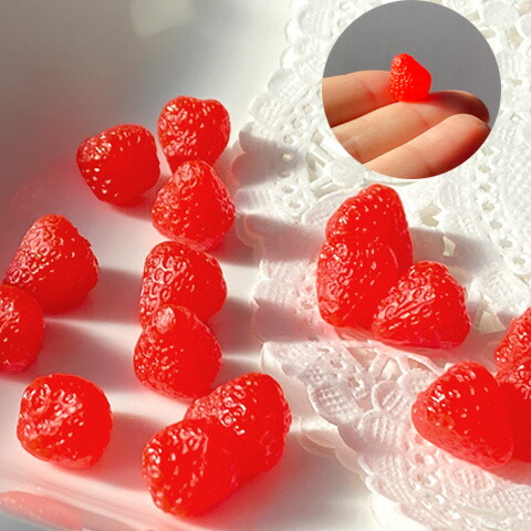 楽天市場】立体 いちご イチゴ 苺 果物 模型 デコパーツ パーツ キッズ