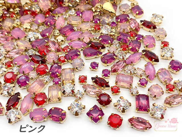 楽天市場】500円ぽっきり！ 座付き A級ガラス＆アクリル ビジュー