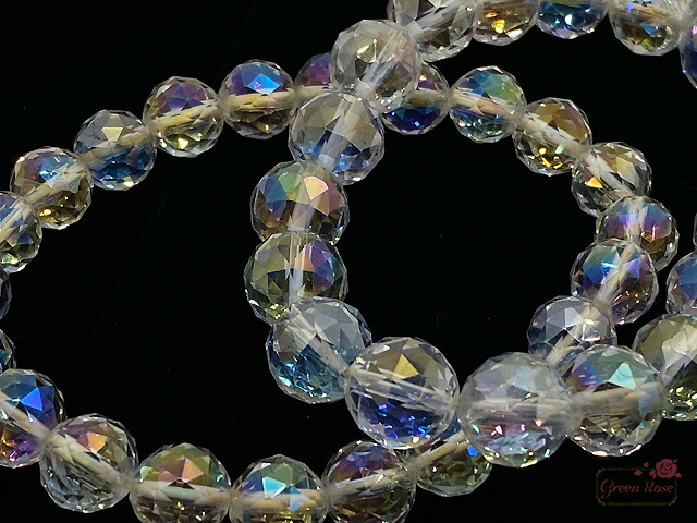 楽天市場】オーロラ クリスタル 水晶 レインボー 多面カット