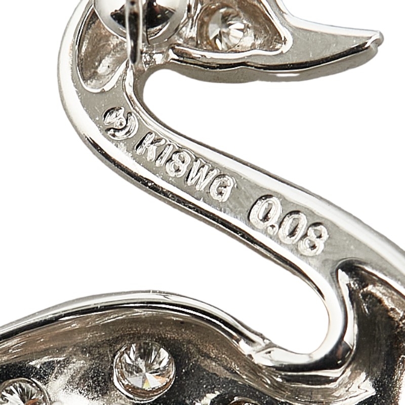 楽天市場】タサキ 白鳥 スワン モチーフ ブローチ K18WG ホワイト