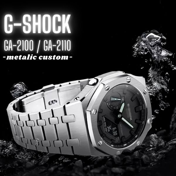 楽天市場】G-SHOCK 限定 GA-2100 GA-2110用 ジーショック メタル