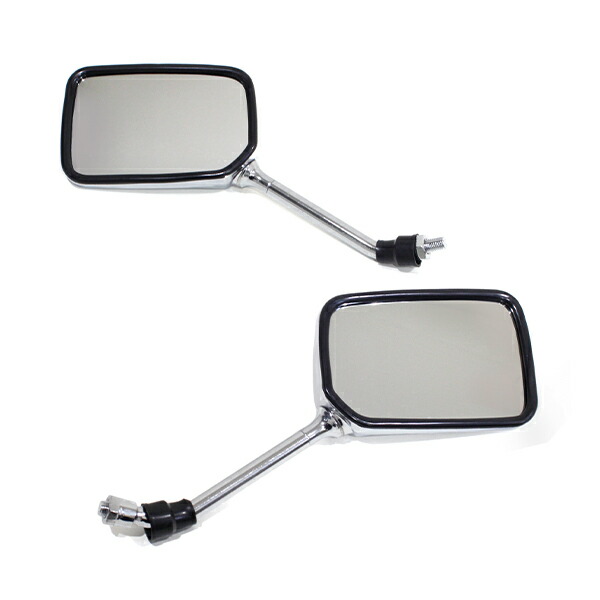 楽天市場】バックミラー メッキ スクエア 左右 バイク 10mm GSX400E