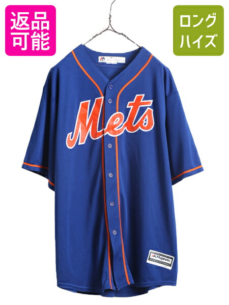 楽天市場】MLB オフィシャル Majestic メッツ ベースボール シャツ