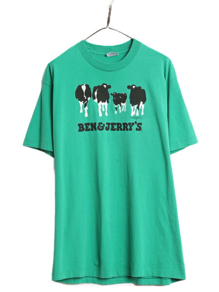 楽天市場】90s USA製 ベン&ジェリーズ 企業 イラスト プリント Tシャツ