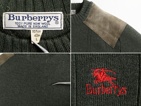 楽天市場】90s イギリス製 バーバリー コマンド ニット セーター