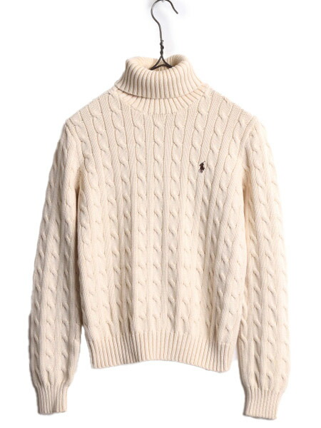 楽天市場】ラルフローレン タートルネック コットン ケーブル ニット