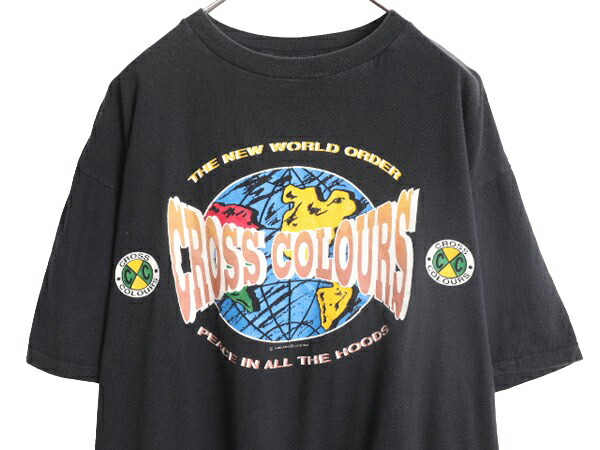 楽天市場】90s USA製 クロスカラーズ メッセージ プリント 半袖 T