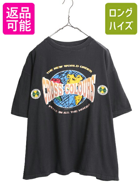 楽天市場】90s USA製 クロスカラーズ メッセージ プリント 半袖 T
