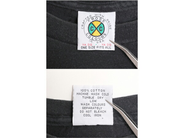 楽天市場】90s USA製 クロスカラーズ メッセージ プリント 半袖 T