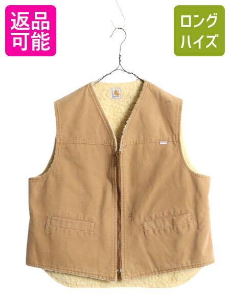 楽天市場】80s 90s カーハート 裏 ボア ダック ベスト メンズ XL 程
