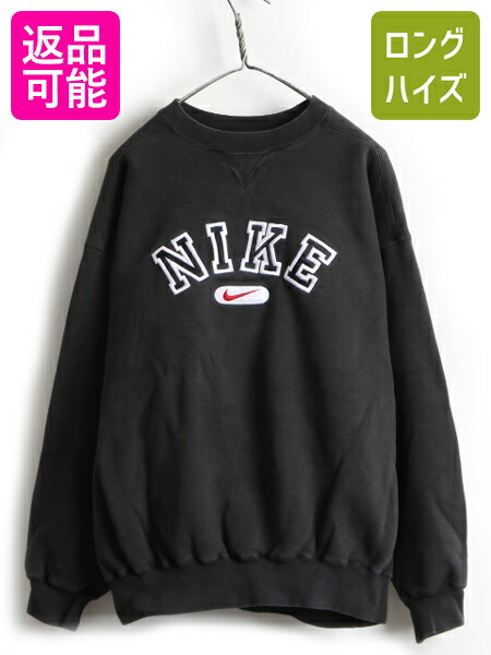 楽天市場】90s 人気 黒 □ ナイキ センター スウォッシュ ロゴ刺繍 前V