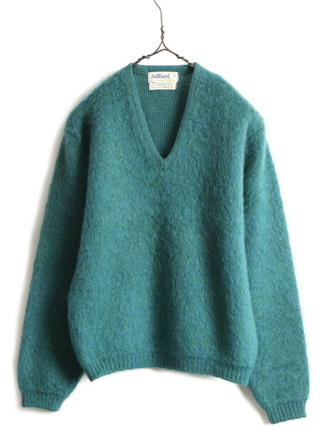 楽天市場】60s ビンテージ 35% モヘア ☆ Vネック ウール モヘヤ 長袖
