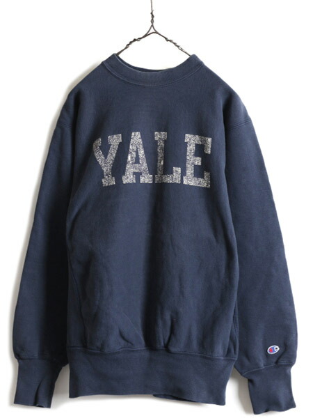 楽天市場】80s USA製 ☆ チャンピオン リバースウィーブ YALE プリント