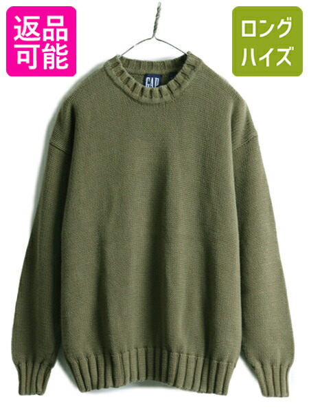 楽天市場】90s □ OLD GAP コットン 長袖 ニット セーター ( メンズ L
