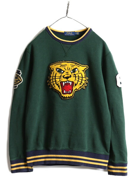テ*ん様 US-RL NEW YORK 67 スウェット ラルフローレン 虎 刺 ラルフ