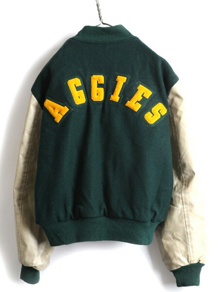 楽天市場】70s USA製 ランタグ ☆ チャンピオン レザー ウール 切替