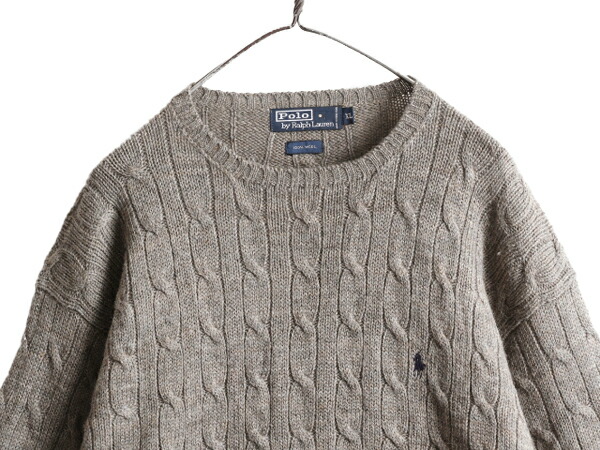 楽天市場】90s ポロ ラルフローレン ケーブル ニット セーター メンズ