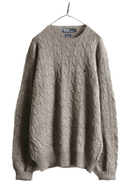 楽天市場】90s ポロ ラルフローレン ケーブル ニット セーター メンズ