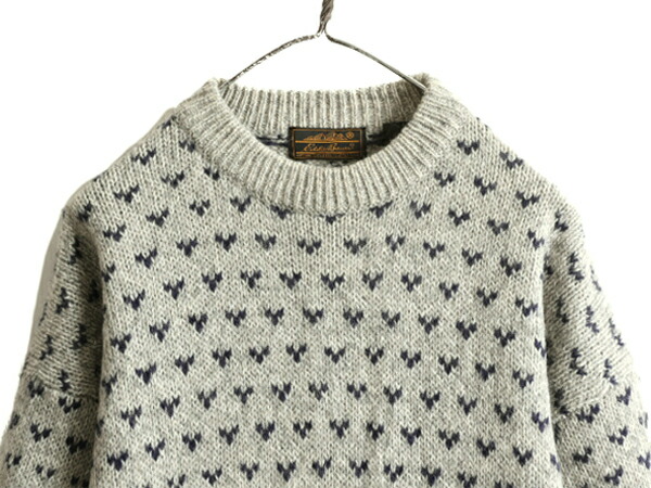 楽天市場】90s エディーバウアー バーズアイ ウール 二ット セーター