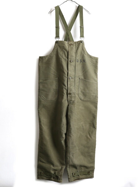 楽天市場】40s ☆ US NAVY 米軍実物 N-1 デッキ パンツ LARGE / 古着
