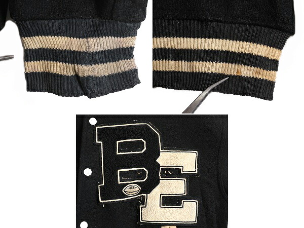 楽天市場】60s 70s USA製 ☆ FELCO ウール スタジャン メンズ XL 黒