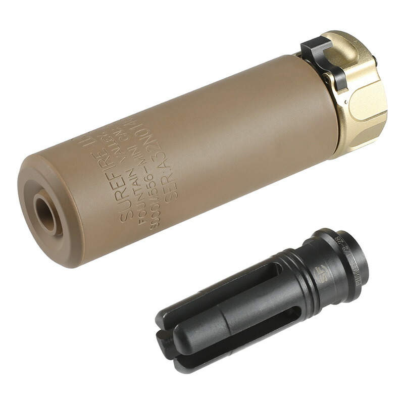 楽天市場】Airsoft Artisan SFタイプ SOCOM556-MINIサプレッサー/4