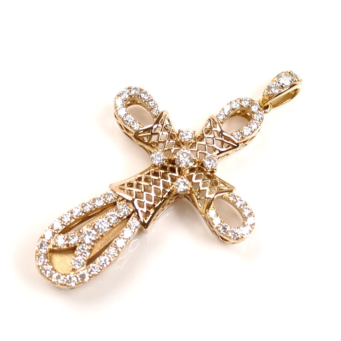 楽天市場】ゆきざき K18PG ピンクゴールド ヨビコ ダイヤ ペンダント