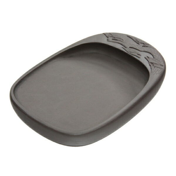 楽天市場】端渓硯 彫花楕円硯 松 6吋 （155×108×20mm） : 書道用品専門