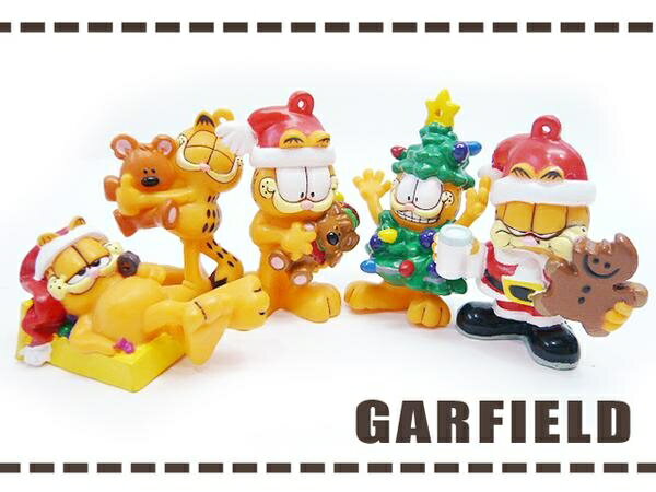 楽天市場】送料無料 ガーフィールド クリスマス フィギュア 5体セット