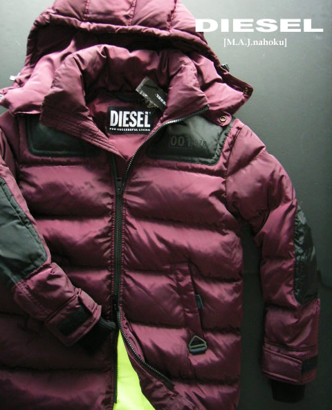 楽天市場】8651新品☆ディーゼル DIESEL☆ロゴロングダウンジャケット