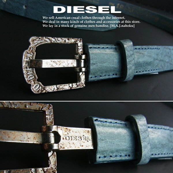 楽天市場】3448-9新品☆ディーゼル DIESEL☆牛革ヴィンテージベルト