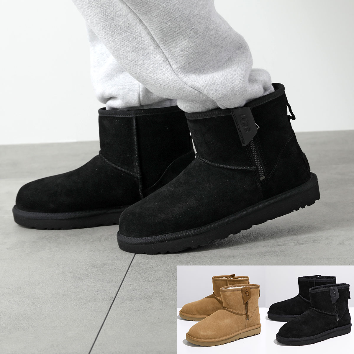 楽天市場】UGG アグ ムートンブーツ Classic Mini Bailey Zip