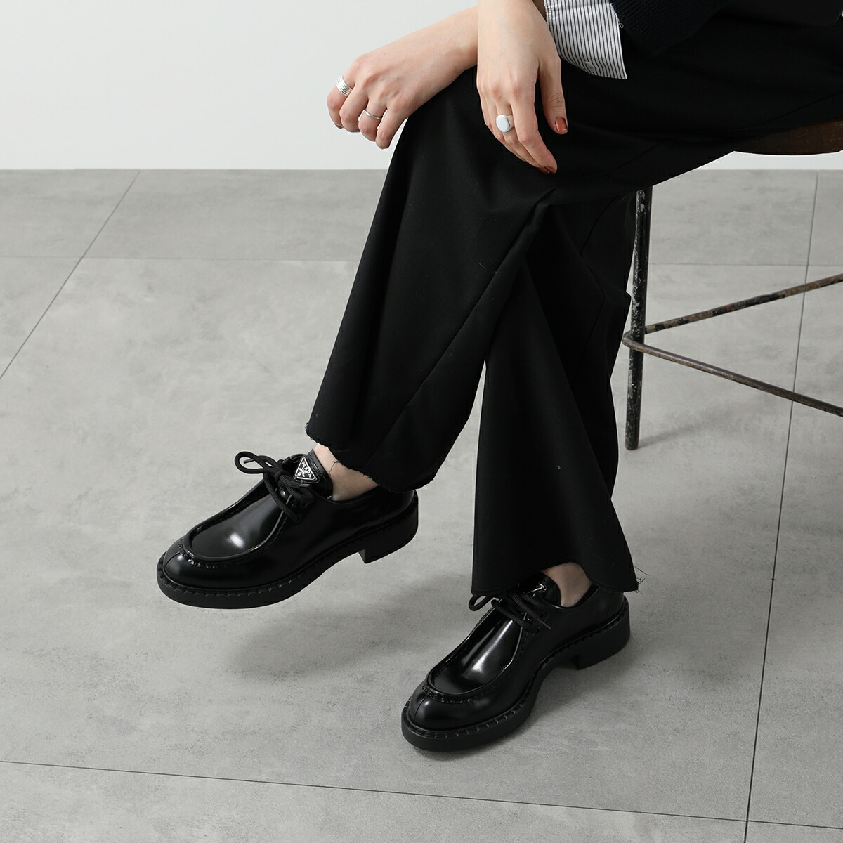 楽天市場】PRADA プラダ レースアップシューズ 1E249N 055 レディース